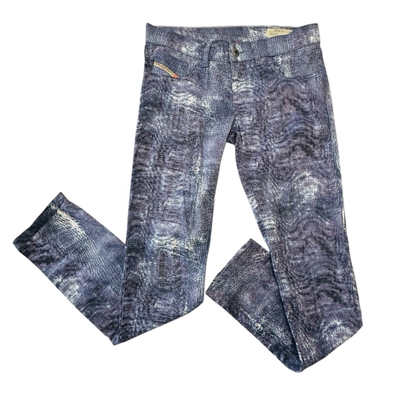 Diesel Women’s Livier -Sp Super Slim Jegging Low Waist Sz.26 Edgy Rock Sleek - Picture 2 of 12